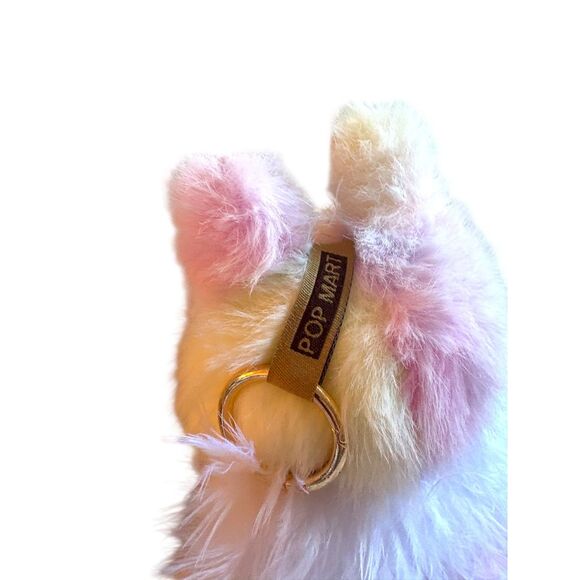 Labubu Rainbow Plush Bag Charm Pop Mart The Monsters Doll - Picture 5 of 5